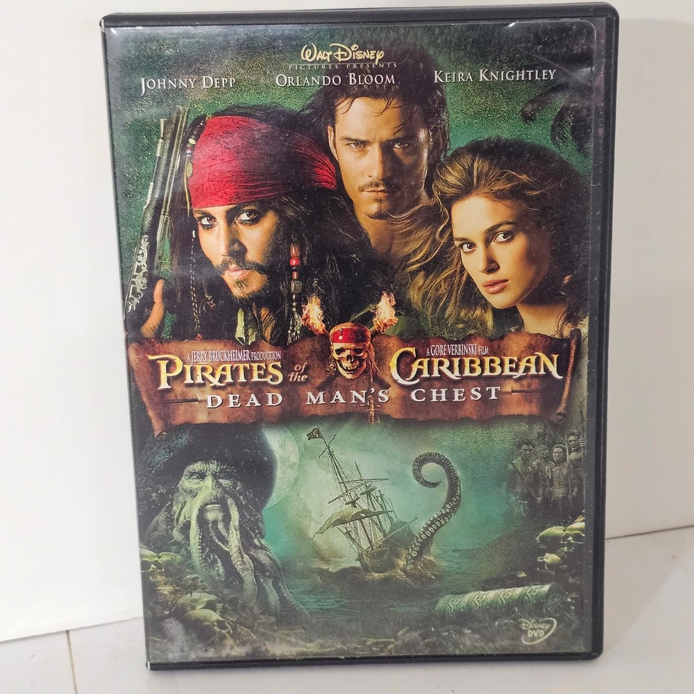 Pirates of the Caribbean Dead Mans Chest DVD Disney Movie Widescreen Johnny Depp